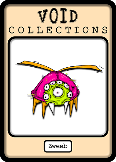 A picture of the Zweeb card with its standard border.