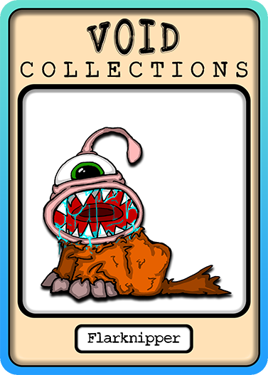 A picture of the Flarknipper card with its standard border.