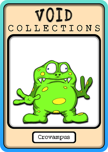 A picture of the Crovampus card with its standard border.