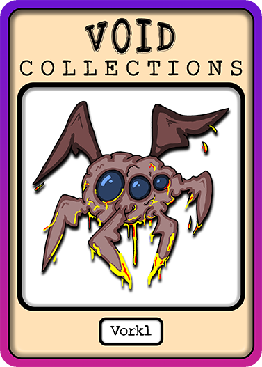 A picture of the Vorkl card with its standard border.