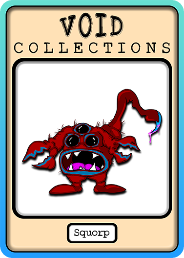 A picture of the Squorp card with its standard border.