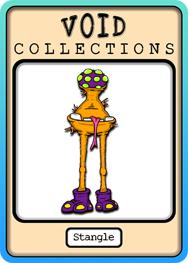 A picture of the Stangle card with its standard border.