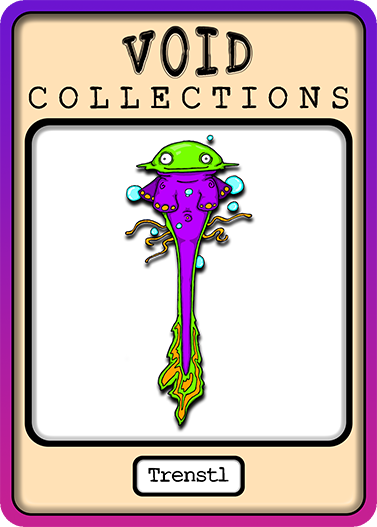 A picture of the Trenstl card with its standard border.