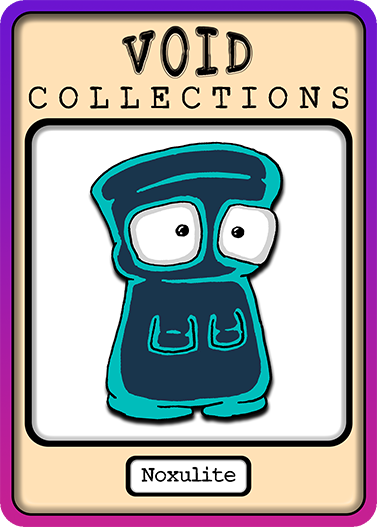 A picture of the Noxulite card with its standard border.