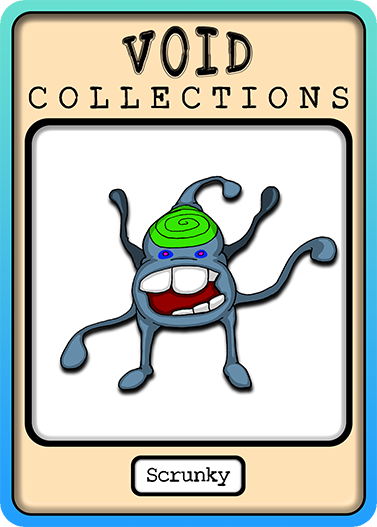 A picture of the Scrunky card with its standard border.